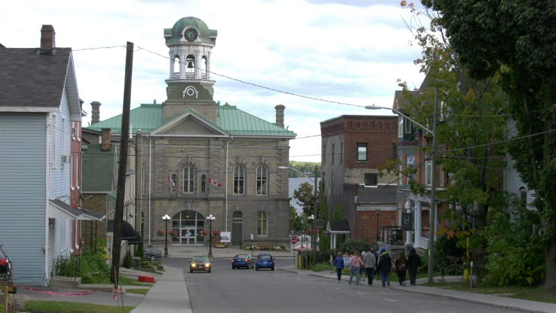 A maximum of 12 people can join each guided tour of the darker side of Brockville with the Brockville Museum. (Nate Vandermeer/CTV News Ottawa) 
