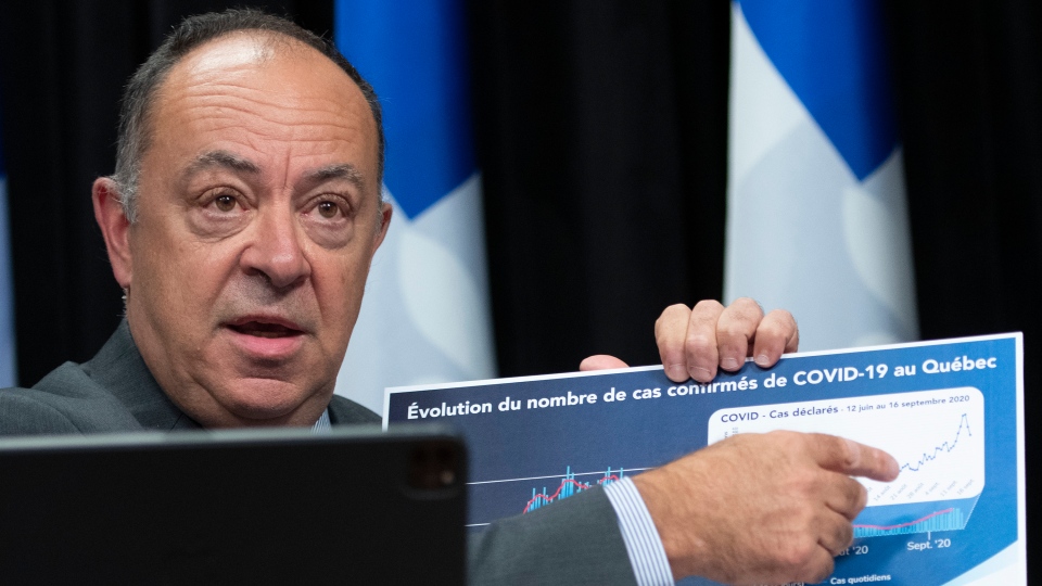 Quebec Health Minister Christian Dube