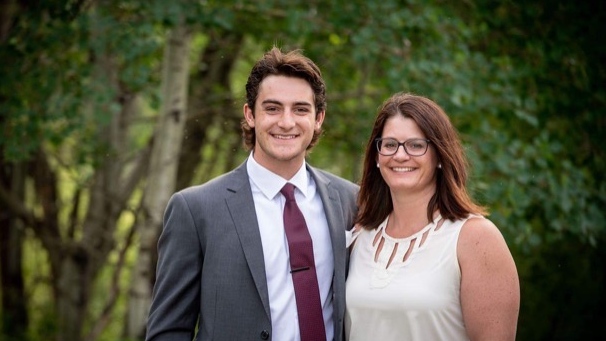 Dylan Ashe and his mother Della are shown in a family photo. (Courtesy Della Ash)