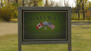 The Gateway Cities Golf Course straddles the Canada/U.S. border. 