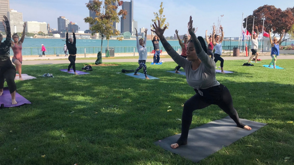 yoga at riverfront