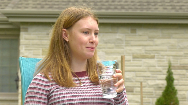 17-year-old Ashleigh Pomerant of Ottawa says she still deals with the lingering effects of COVID-19, months after contracting the virus.  (Katie Griffin/CTV News Ottawa0