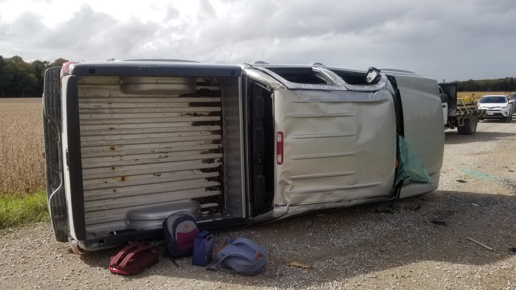 Rollover crash near Clinton, Ont.