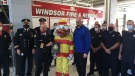 Plaque presented to Windsor Fire and Rescue in appreciation of their efforts during the COVID-19 pandemic. (Gary Archibald/CTV Windsor)
