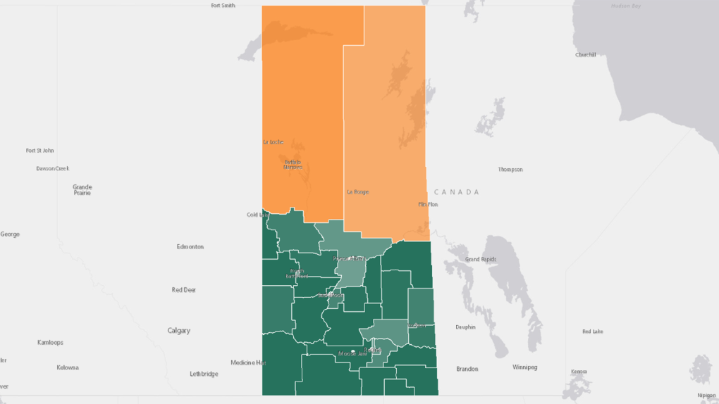 Saskatchewan Battlegrounds Map
