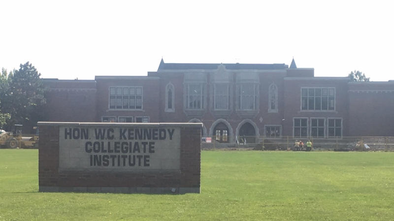 Kennedy Collegiate in Windsor, Ont., on Tuesday, Oct. 6, 2020. (Chris Campbell / CTV Windsor)