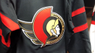 A new Ottawa Senators jerseys, as revealed on the CTV News at Six. 
