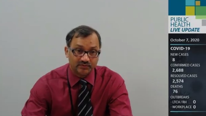 Windsor-Essex medical officer of health Dr. Wajid Ahmed. (Courtesy WECHU / YouTube)