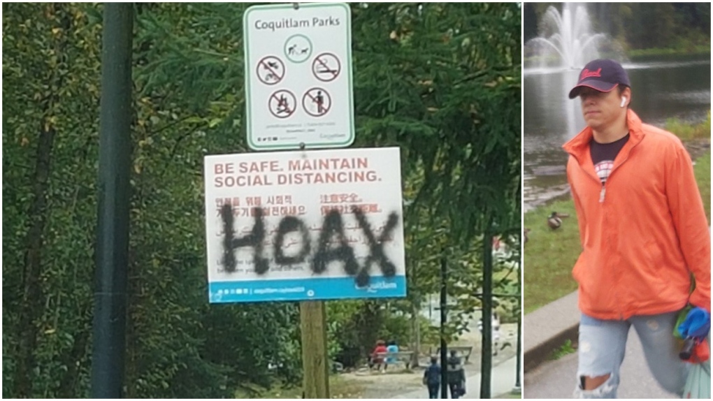 Signs vandalized in Coquitlam