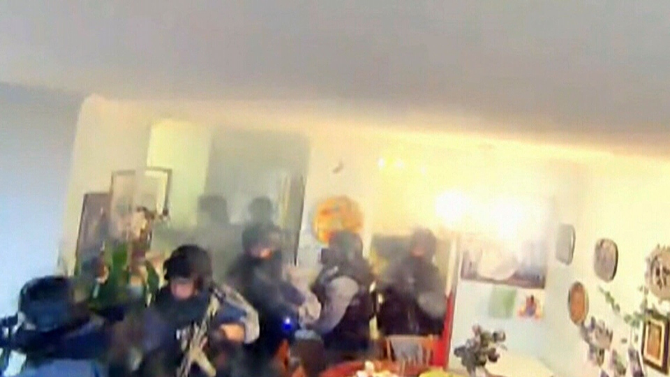  Police raid caught on camera 