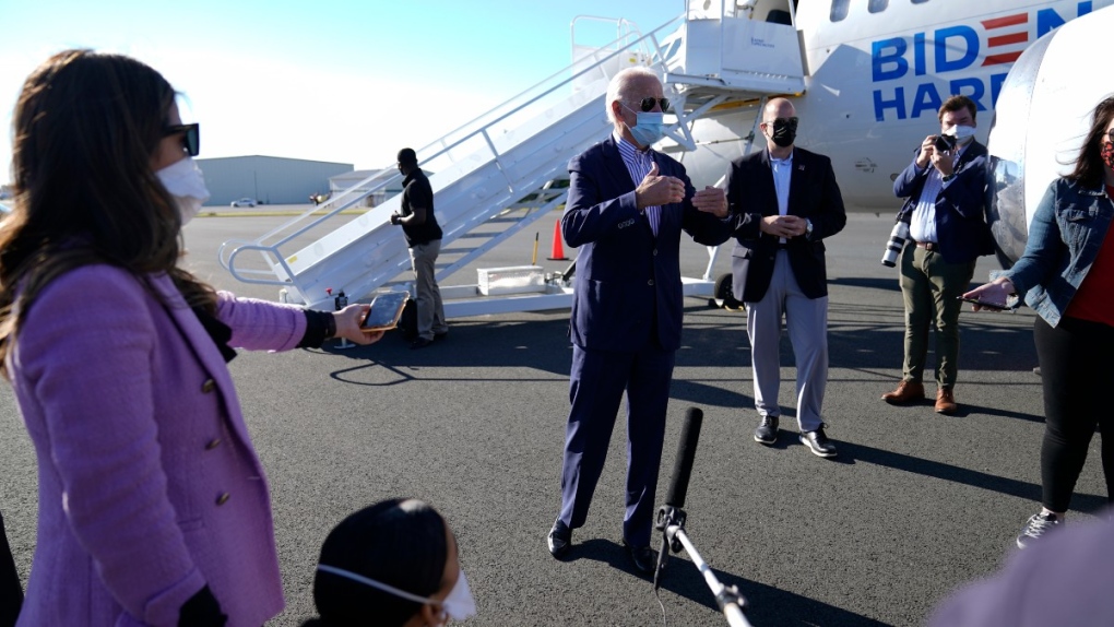 Joe Biden en route to Arizona