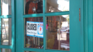 A closed sign in the window of an Ottawa business. (CTV News Ottawa)