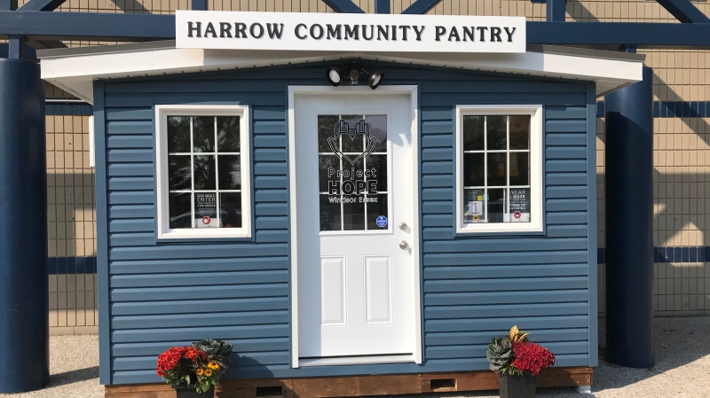 Project Hope's Harrow Community Pantry in Harrow, Ont. on Saturday, Oct. 11 2020. (Alana Hadadean/CTV Windsor)