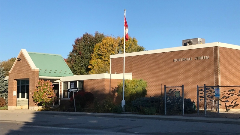Northdale Central School in Dorchester, Ont. is seen on Tuesday, Oct. 13, 2020. (Sean Irvine / CTV News)