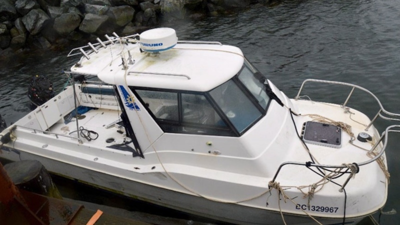 The sport fishing vessel Catatonic is shown in a Transportation Safety Board of Canada handout photo. (The Canadian Press/Handout -Transportation Safety Board of Canada)