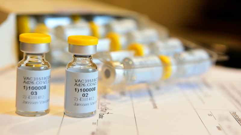 This September 2020 photo provided by Johnson and Johnson shows a single-dose COVID-19 vaccine being developed by the company. (Cheryl Gerber/Courtesy of Johnson & Johnson via AP, File)