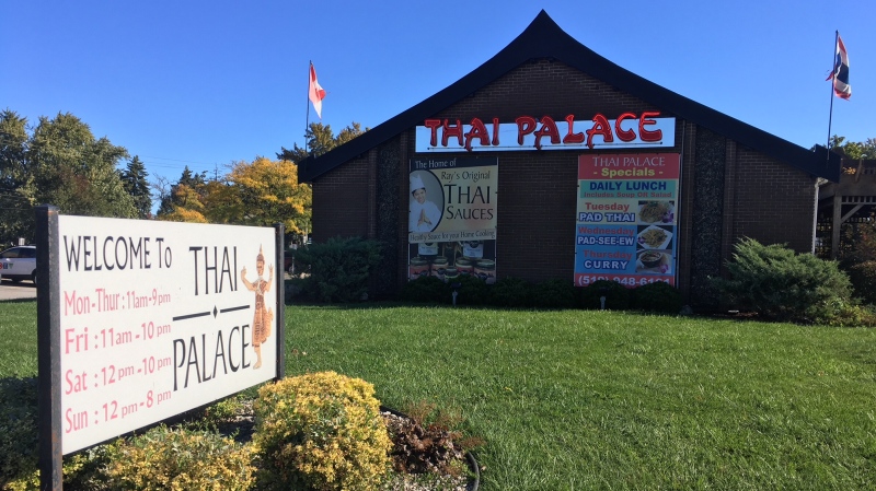 Thai Palace in Windsor, Ont., on Tuesday, Oct. 13, 2020. (Chris Campbell/ CTV Windsor)