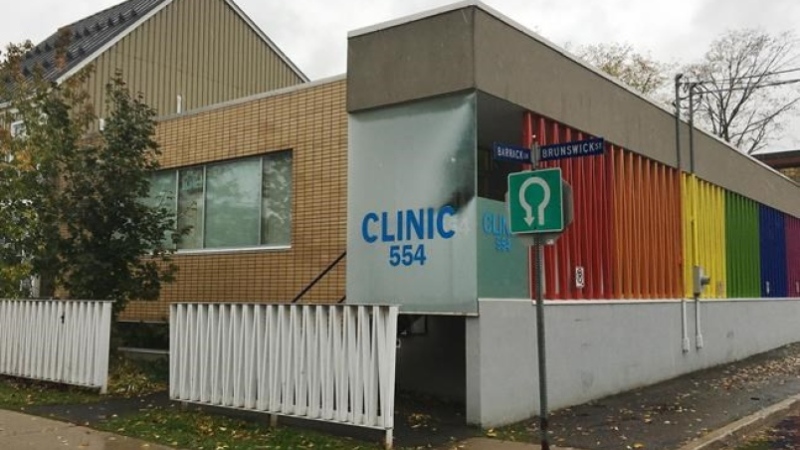 Clinic 554 in Fredericton, N.B., is shown on Thursday, Oct. 17, 2019. A non-profit civil liberties organization said its prepared to take New Brunswick to court over abortion access following controversy on the upcoming closure of the province's only out-of-hospital abortion clinic. THE CANADIAN PRESS/Kevin Bissett
