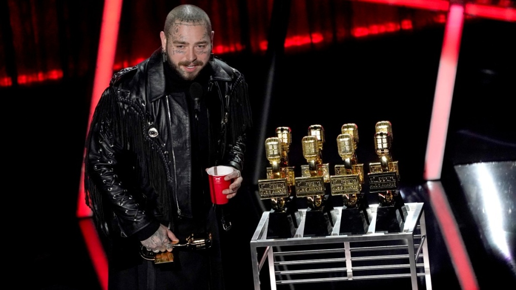 Post Malone at the Billboard Music Awards