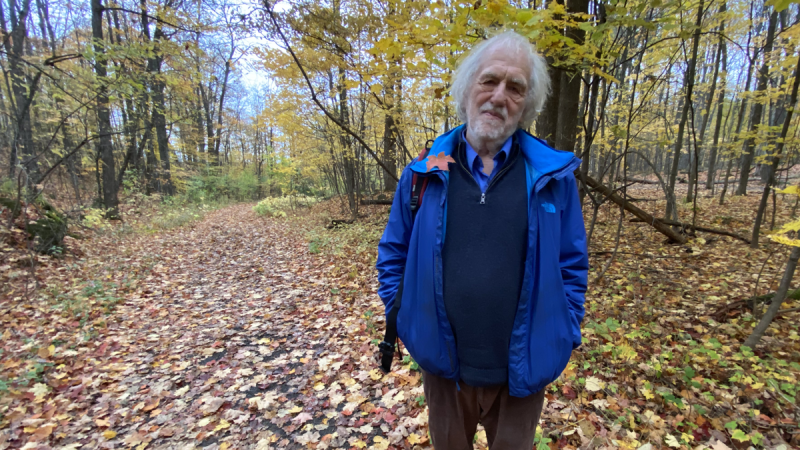 Anthony Friend spent the night in Gatineau Park after becoming lost while hiking. (Tyler Fleming/CTV News Ottawa)