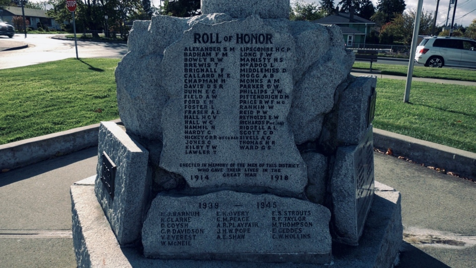 parksville cenotaph