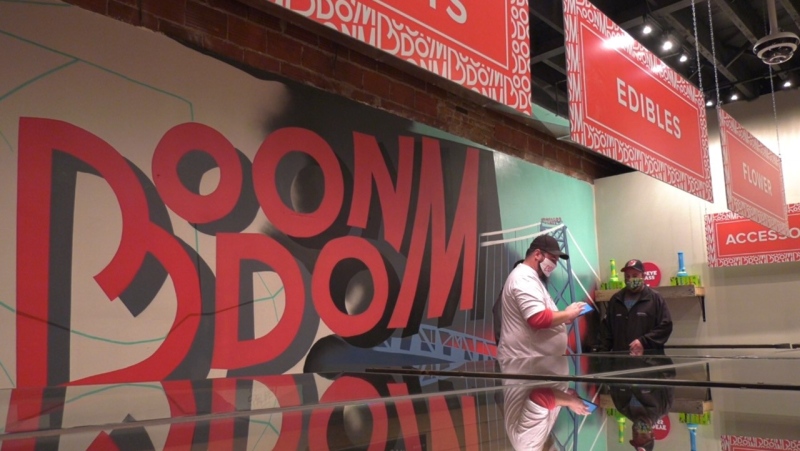 Boondom cannabis store in Windsor, Ont., on Thursday, Oct. 16, 2020. (Chris Campbell / CTV Windsor)