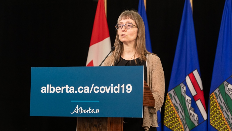 Alberta’s chief medical officer of health Dr. Deena Hinshaw provided an update, from Edmonton on June 17, 2020, on COVID-19 and the ongoing work to protect public health. (photography by Chris Schwarz/Government of Alberta)