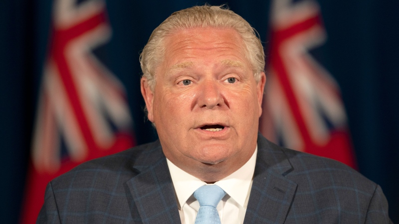 Ontario Premier Doug Ford answers questions during the daily briefing at COVID-19 at Queen’s Park in Toronto on Thursdsay July 2, 2020. THECANADIAN PRESS/Frank Gunn
