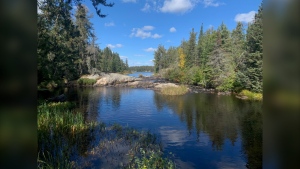 The Black River flowing out of Black Lake in Nopiming Provincial Park in September 2020. (CTV News Photo Josh Crabb)