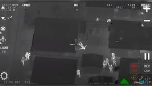 Footage from Air1 of an arrest on Oct. 18. (Source: Winnipeg Police Service)