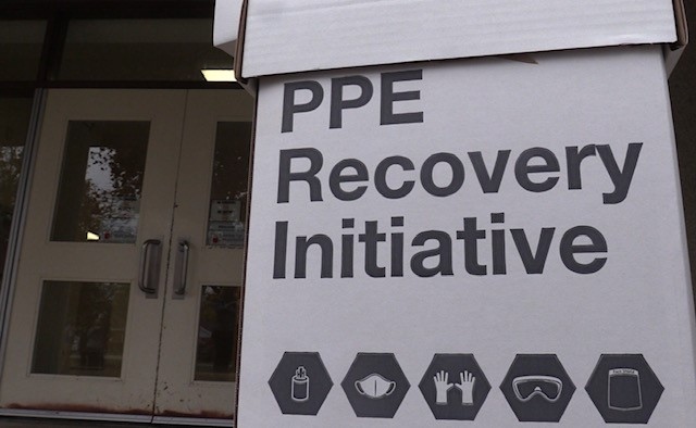 Nine PPE collection boxes are set up across Exeter