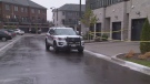Police investigate a suspicious death in Markham, Ont. on Oct. 22, 2020.