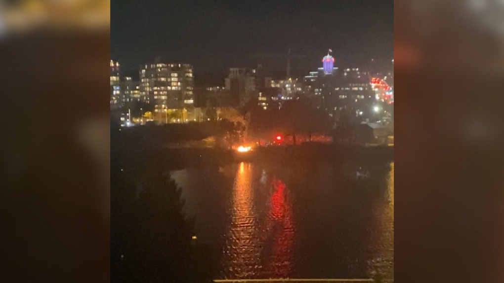 Vancouver seawall fire