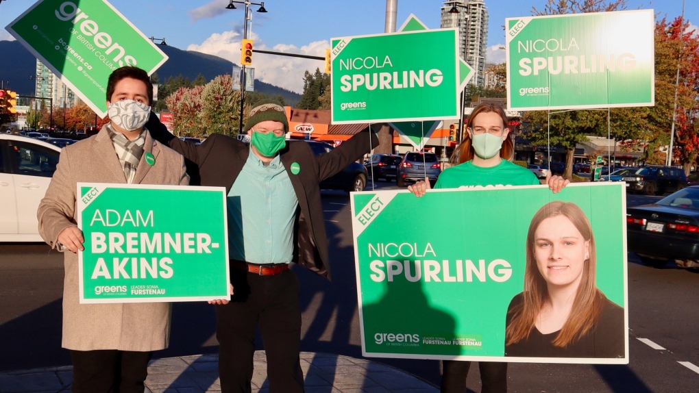 Nicola Spurling at a campaign event in 2020.