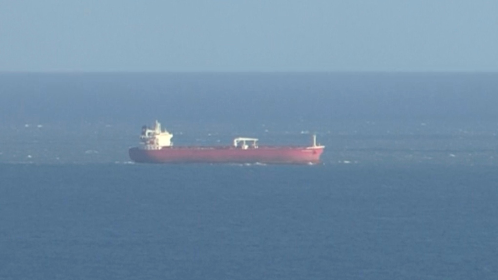 tanker at sea