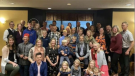 A photo of people gathered at a Niagara region banquet hall was posted by Niagara MPP Sam Oosterhoff over the weekend. (Facebook: Sam Oosterhoff)