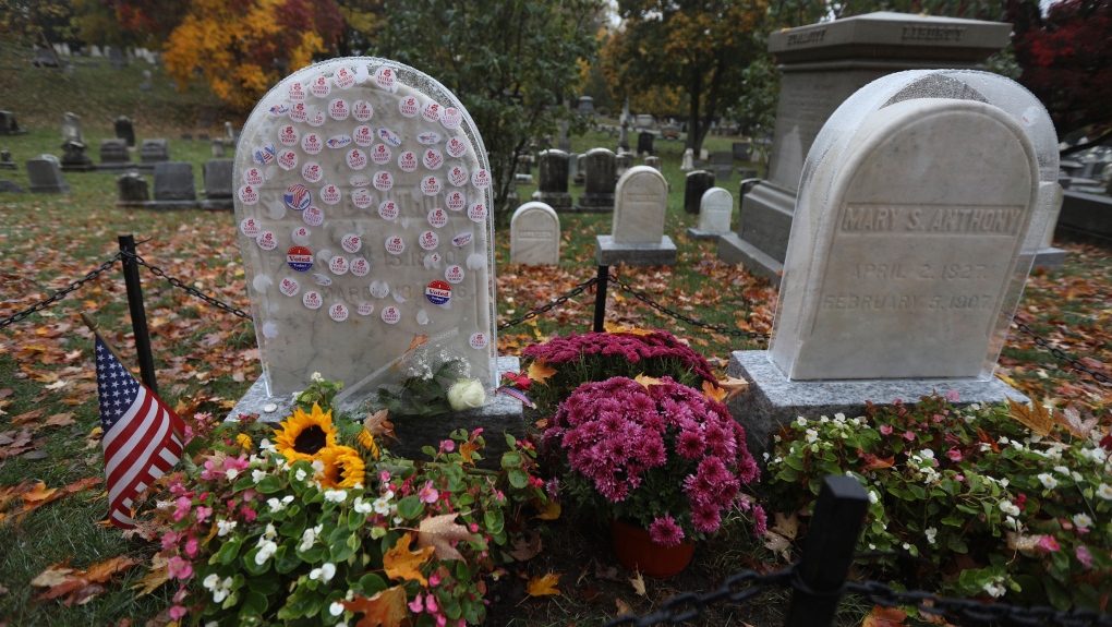 Susan B. Anthony grave