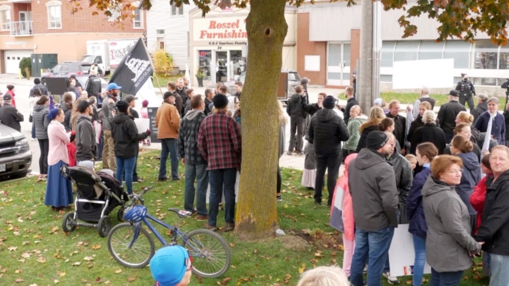 Freedom Rally in Aylmer, Ont.