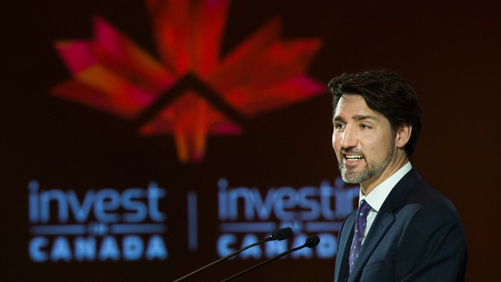 PM Trudeau speaks in Toronto, March 2020