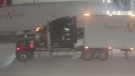 Police are looking for information about these trucks, which were found empty in Waterloo (Twitter: OPP_WR)