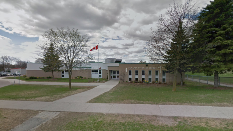 Our Lady of Grace Catholic Elementary School seen in this street view photo from Google Maps.