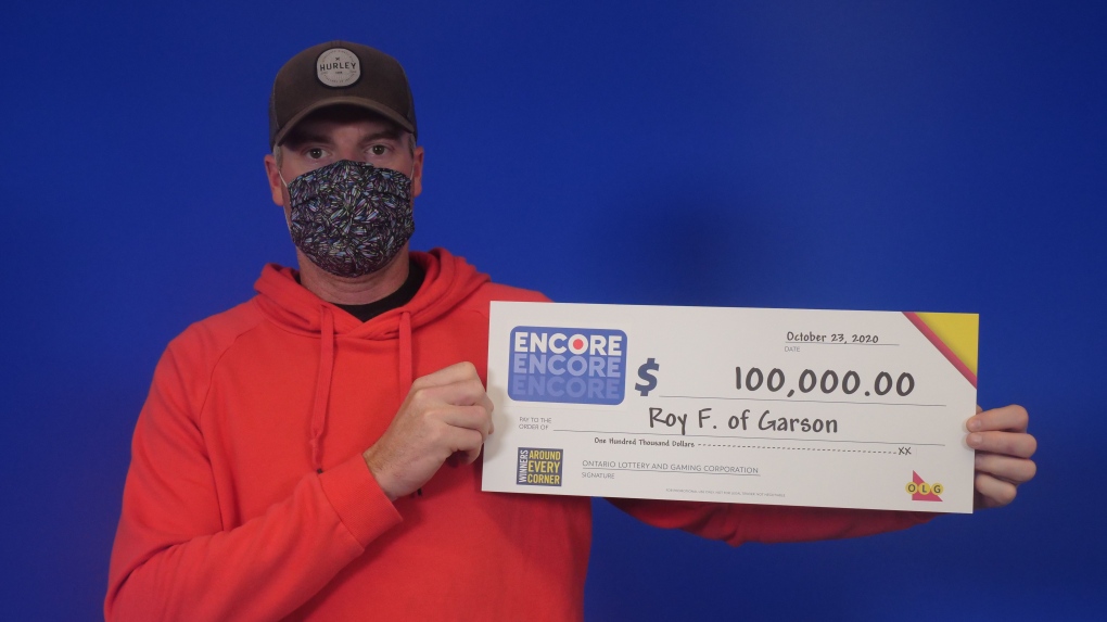 Roy Frood of Garson, Ont won $100K with Encore