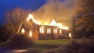 St. Andrews Anglican Church went up in flames on Sunday, Nov 1, 2020. (OPP West Region)