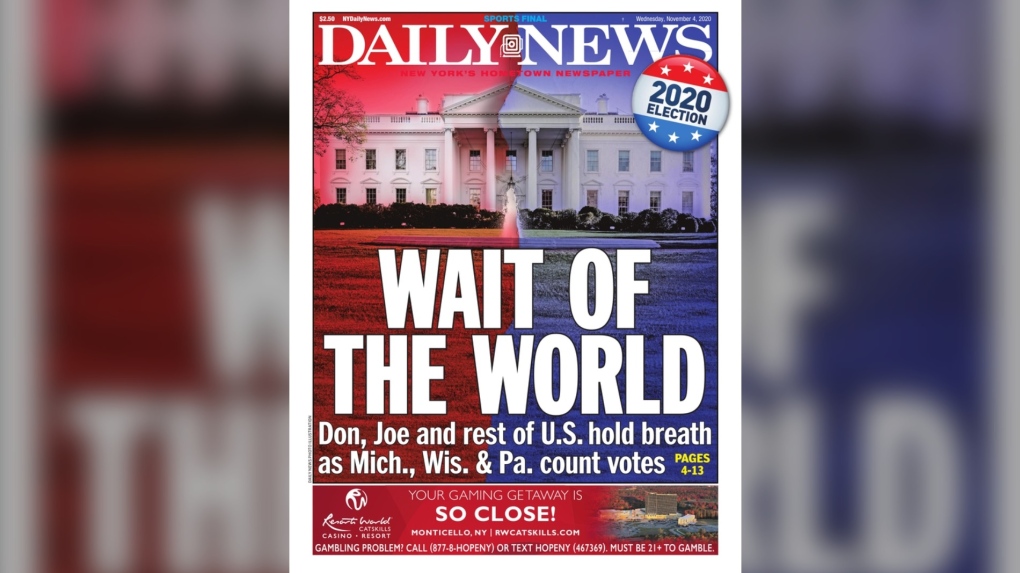 U.S. election newspaper front pages