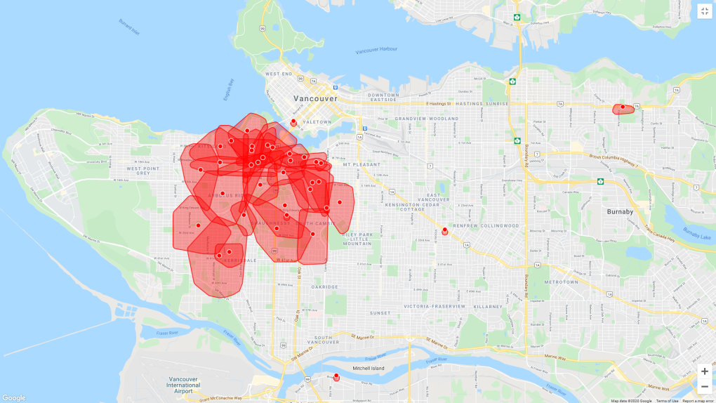 Power outage in Vancouver