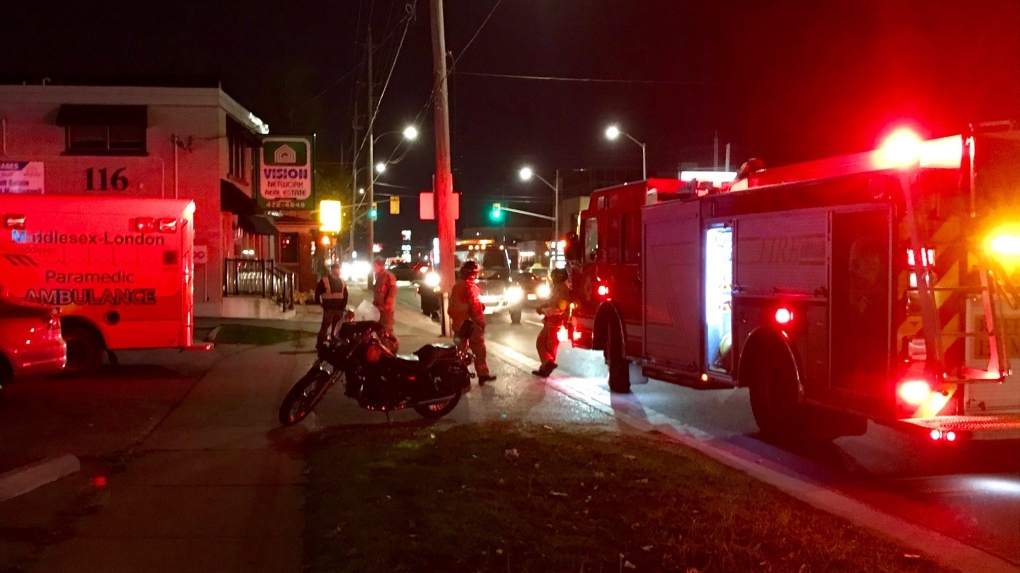 Motorcycle crash in London, Ont.