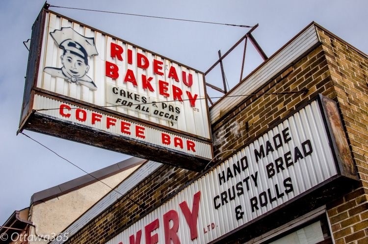 The iconic Rideau Bakery on Rideau Street. 