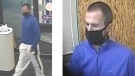 Chatham police are looking for a suspect after a bank robbery. (Courtesy Chatham-Kent police)