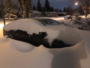 A winter storm system walloped Saskatoon over the weekend. (Karen Bardi/CTV News)