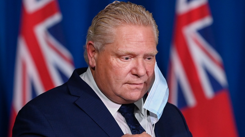 Ontario Premier Doug Ford is seen in this photo at Queen's Park. (The Canadian Press)